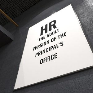 Funny office decor, Funny wall art, Work Poster, Office Decor Print, HR, Human Resources image 4