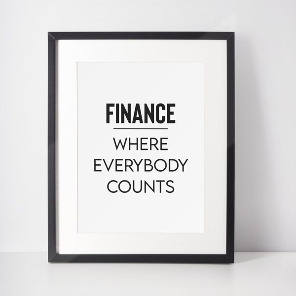 Finance Funny Poster Etsy