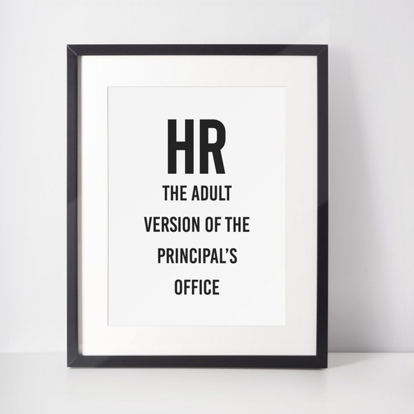 Hr Office Wall Art Etsy