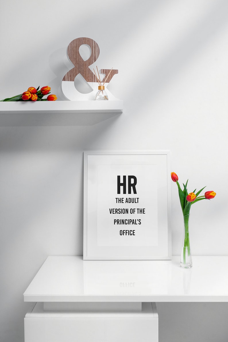 Funny office decor, Funny wall art, Work Poster, Office Decor Print, HR, Human Resources image 7