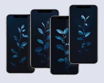 Colorful Wallpaper, Digital Wallpaper, Digital Download, Minimalist, Plant Wallpaper, Botanical Wallpaper, Aesthetic, Elegant Wallpaper