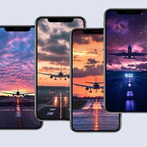 Colorful Wallpaper, Digital Wallpaper, Digital Download, Digital Design, Plane Wallpaper, Aviation Wallpaper, Aviation, Airplane Wallpaper