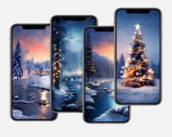 Sfondi natalizi per cellulari: sfondi invernali per iPhone e Android (download digitale)