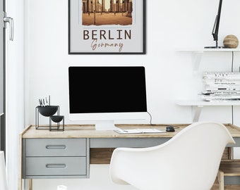 Berlin Travel Poster: Retro Germany Print (Digital Download)
