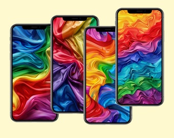 Fondo de pantalla para iPhone Orgullo Arcoíris, El amor es amor (Descarga digital)