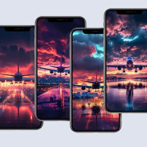 Colorful Wallpaper, Digital Wallpaper, Digital Download, Digital Design, Plane Wallpaper, Aviation Wallpaper, Aviation, Airplane Wallpaper