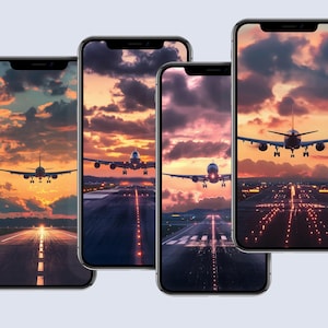 Colorful Wallpaper, Digital Wallpaper, Digital Download, Digital Design, Plane Wallpaper, Aviation Wallpaper, Aviation, Airplane Wallpaper