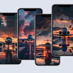 Plane Wallpaper, Colorful Wallpaper, Digital Wallpaper, Digital Download, Digital Design, Airplane Wallpaper, Aviation, Airplane