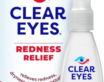 Clear Eyes Gotas para los ojos para aliviar el enrojecimiento 15 ml - Fórmula calmante para ojos rojos y ojos irritados