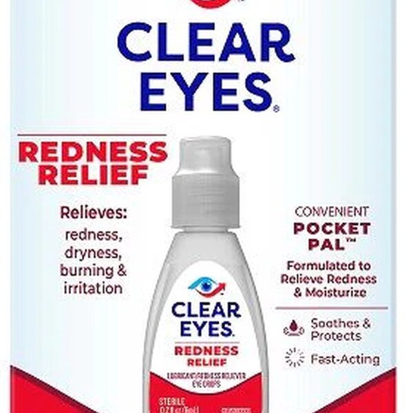 Clear Eyes Redness Relief - Relieves: redness, dryness, burning & irritation. Also usable for hay fever!