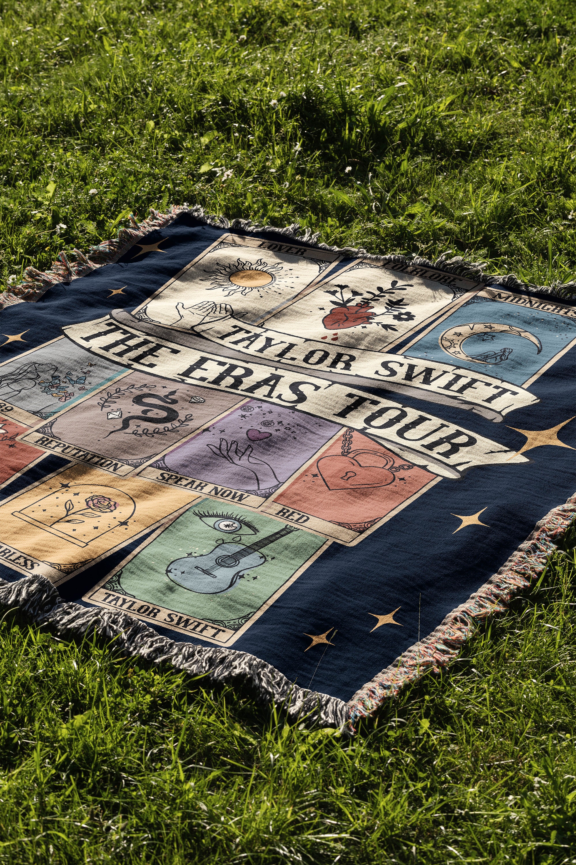 Discover Eras Tour Hand Woven Blanket | taylor version Tapestry Throw | Christmas Gift