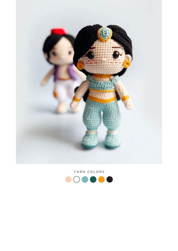 Jasmine and Aladdin Crochet Pattern Collection - Magical