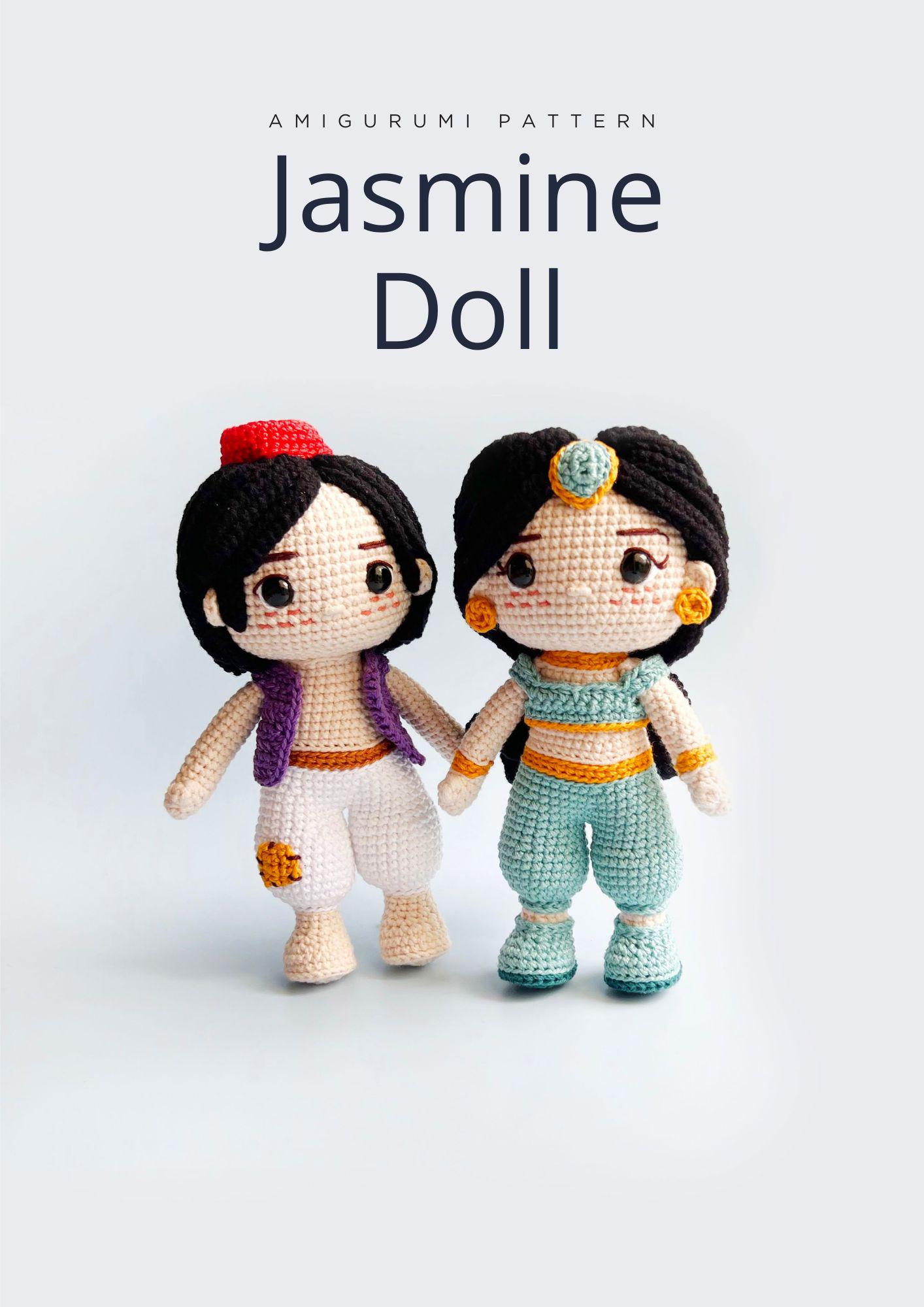 アラジン　Aladdin ／ キューピー　ストラップ Jasmine and Aladdin Crochet Pattern Collection - Magical