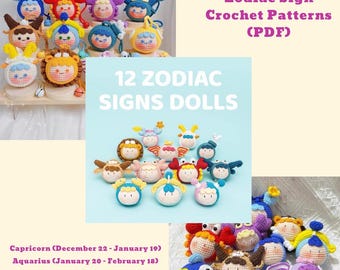 Haakpatronen sterrenbeeld (pdf) - Steenbok tot Tweelingen | Amigurumikaarten