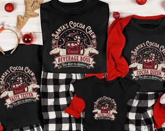 Family Hot Cocoa Shirts, Family Christmas Pajamas Set, Family Christmas Holiday Treats, Christmas Pjs Family Set, Matching Christmas Shirts