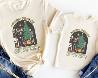Custom Family Christmas Shirts, Family Spooky Christmas Shirt, Personalized Christmas Family Matching Shirts, Mommy and Me Christmas Shirts