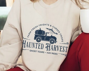 Farm Fresh Pumpkin Sweatshirt, Spooky Farm Fresh Pumpkins Sweater, Pumpkin Spice Sweatshirt, Hello Pumpkin Sweatshirt,  Pumpkin Crewneck