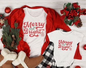Mommy And Me Christmas Shirt, Mommy and Mini Christmas Pajamas, Baby And Mama, Mommy And Me Christmas Outfits, Mother Daughter Shirts
