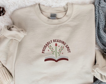 Embroidered Smut Reader Sweatshirt: Book Lover Gift