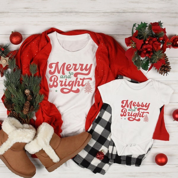 Mommy And Me Christmas Shirt, Mommy and Mini Christmas Pajamas, Baby And Mama, Mommy And Me Christmas Outfits, Mother Daughter Shirts