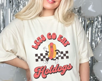 Retro Hotdog Shirt, Hot Dog Tee, Foodie Shirt, Gift For Hot Dog Lovers, Soda Lover Gift Shirt, Funny 4Th July Shirt, Hot Dog Lover Shirt