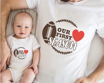 Dad Baby Matching Shirts Football, Father Son Matching Football season Shirts, Dad And Baby Matching Shirts, Daddy And Me Shirts, Daddy Son
