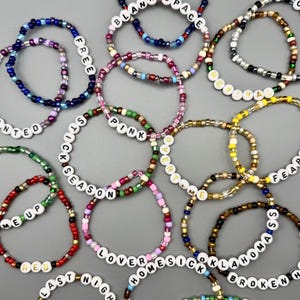 Custom Fan Bracelets - 5 pack - Any Song! Any Artist!