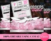 Orders Shipped Flyer: DIY Canva Template