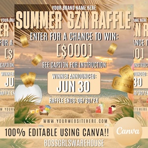 July Giveaway Flyer, Summer Giveaway Raffle Flyer, Giveaway Raffle Flyer, Wig Raffle Flyer, June Booking Flyer, Wig Install Flyer, Book Now