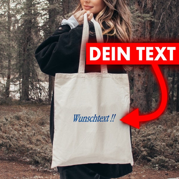 Personalisierter Stoffbeutel - Nr.1 - 100% Baumwolle - DEINE IDEE wird zum Jutebeutel!