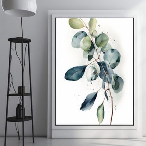 Eukalyptus, Eukalyptusdruck, Eukalyptus Wandkunst, Botanischer Druck, Wanddruck, Wandkunst, Eukalyptus Kunstdruck, Blattkunst, Wanddrucke