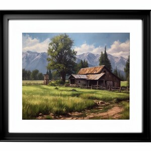Cottage, Cottage Print, Cottage Wall Art, Wall Print, Wall Art, Cottage Art Print, Farmhouse, Farmhouse, Countryside, Countryside