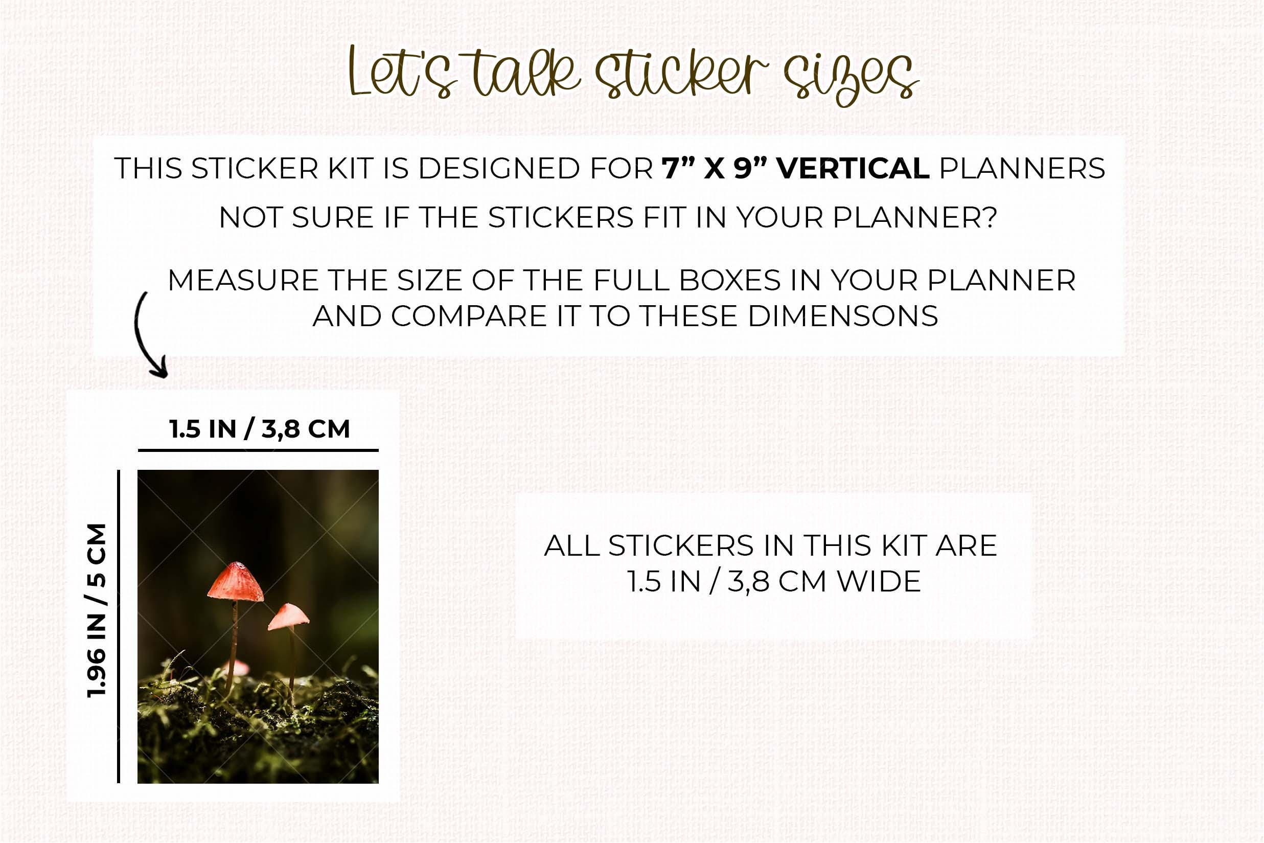 Enchanted Forest Printable Photo Planner Stickers - Vertical Weekly ...