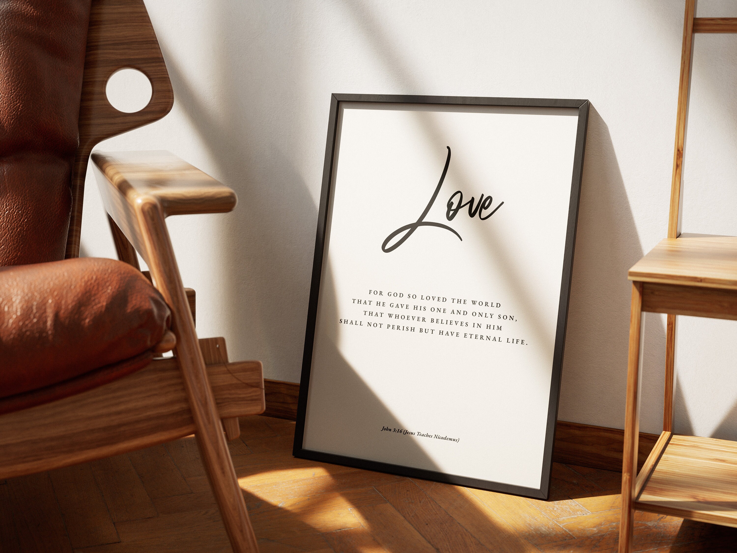 Faith Hope Love Bible Verse Wall Art Set De 3 Grabados, Cita De Las Escrituras Hebreos 11, Jeremías 29, Juan 3 16, Decoración De La Pared Cristiana De La Sala De Estar - México