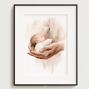 Ich bin ein Kind Gottes, Baby-Kinderzimmer-Kunst, Kinder in Christus, Neugeborene, Bibeldruck, Bibelkunst, Bibelwandkunst, Bibelaquarell, Wohndekor