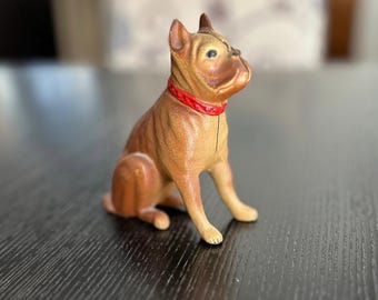 Cast Iron Boxer Dog Bank by A.C. Williams