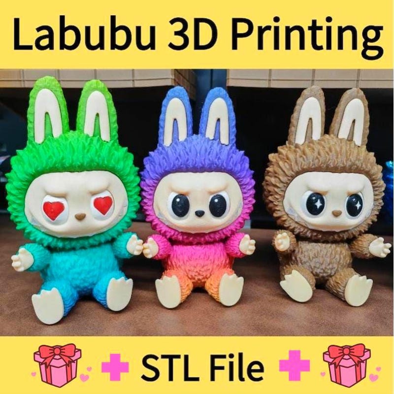 3d Paper Mask Labubu - Etsy