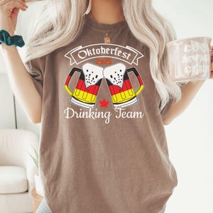Comfort Color Oktoberfest 2025 Shirt, Funny Oktoberfest Drinking team, Matching Group German Festival tee, Drinking Team German Oktoberfest