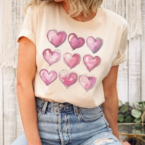 Coquette heart collage shirt, Coquette heart tee, Coquette Aesthetic shirt, coquette clothing, Cottage Core shirt, trendy heart shirt, girly