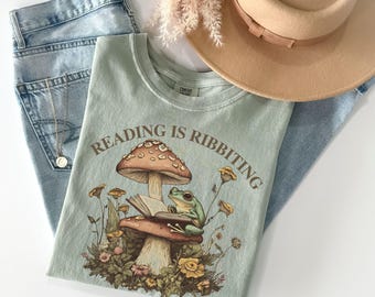 Fall frog shirt, sarcastic TShirt, reading tee, funny frog book shirt, snarky frog book shirt, book lover gift, librarian tee, teacher shirt