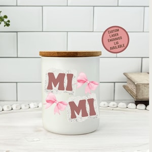Coquette Mimi Gift, Candle from grandkid, Mother&#39;s Day Gift, Soy Candle, Gift for Mimi, Birthday Gifts, Personalize Mimi gift, Hand Poured