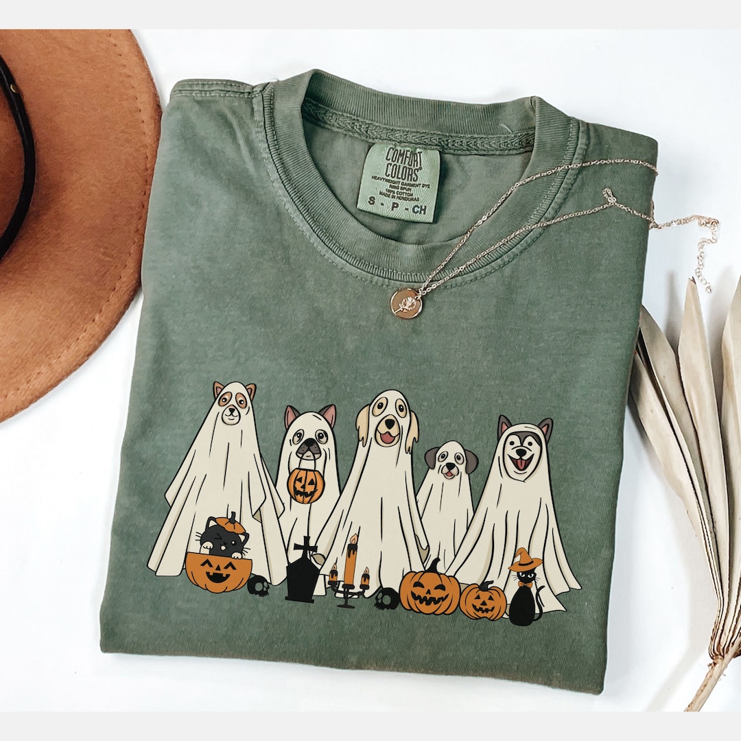 Ghost puppy T-shirt + scarf yv25005