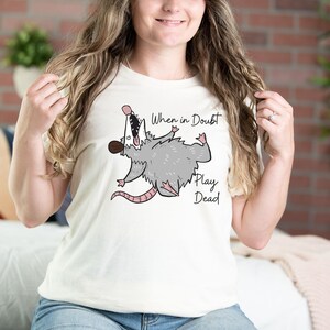 Opossum tshirt, Funny opossum shirt, possum tee, funny saying animal shirt, opossum lover shirt, trashcore shirt, funny trashcore immagine 6