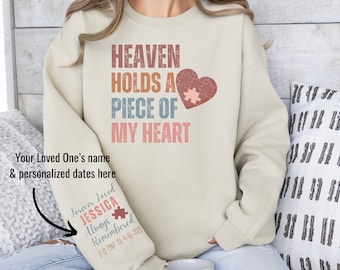 Personalized Memorial sweatshirt, Custom Funeral Shirt, Rest In Peace sweatshirt, In Memory Shirt, Remembrance Shirts, Custom forever loved