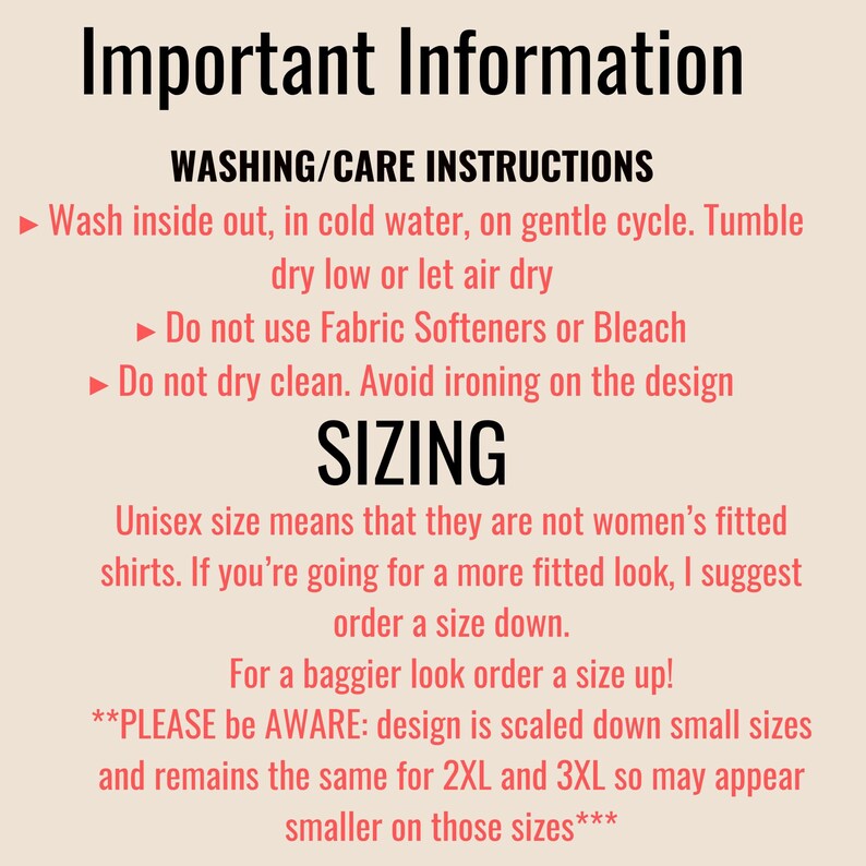 Pu&ograve; includere: Informazioni importanti: Istruzioni di lavaggio e cura per una maglietta unisex. Lavare al rovescio in acqua fredda, ciclo delicato. Asciugare a bassa temperatura o all'aria aperta. Non utilizzare ammorbidenti o candeggina. Non lavare a secco. Evitare di stirare sul design. Taglie: La taglia unisex significa che non &egrave; adatta alle donne. Se stai cercando un look pi&ugrave; aderente, ordina una taglia in meno. Per un look pi&ugrave; ampio, ordina una taglia in pi&ugrave;. Tieni presente: il design &egrave; ridotto per le taglie piccole e rimane lo stesso per le taglie 2XL e 3XL, quindi potrebbe apparire pi&ugrave; piccolo su queste taglie.