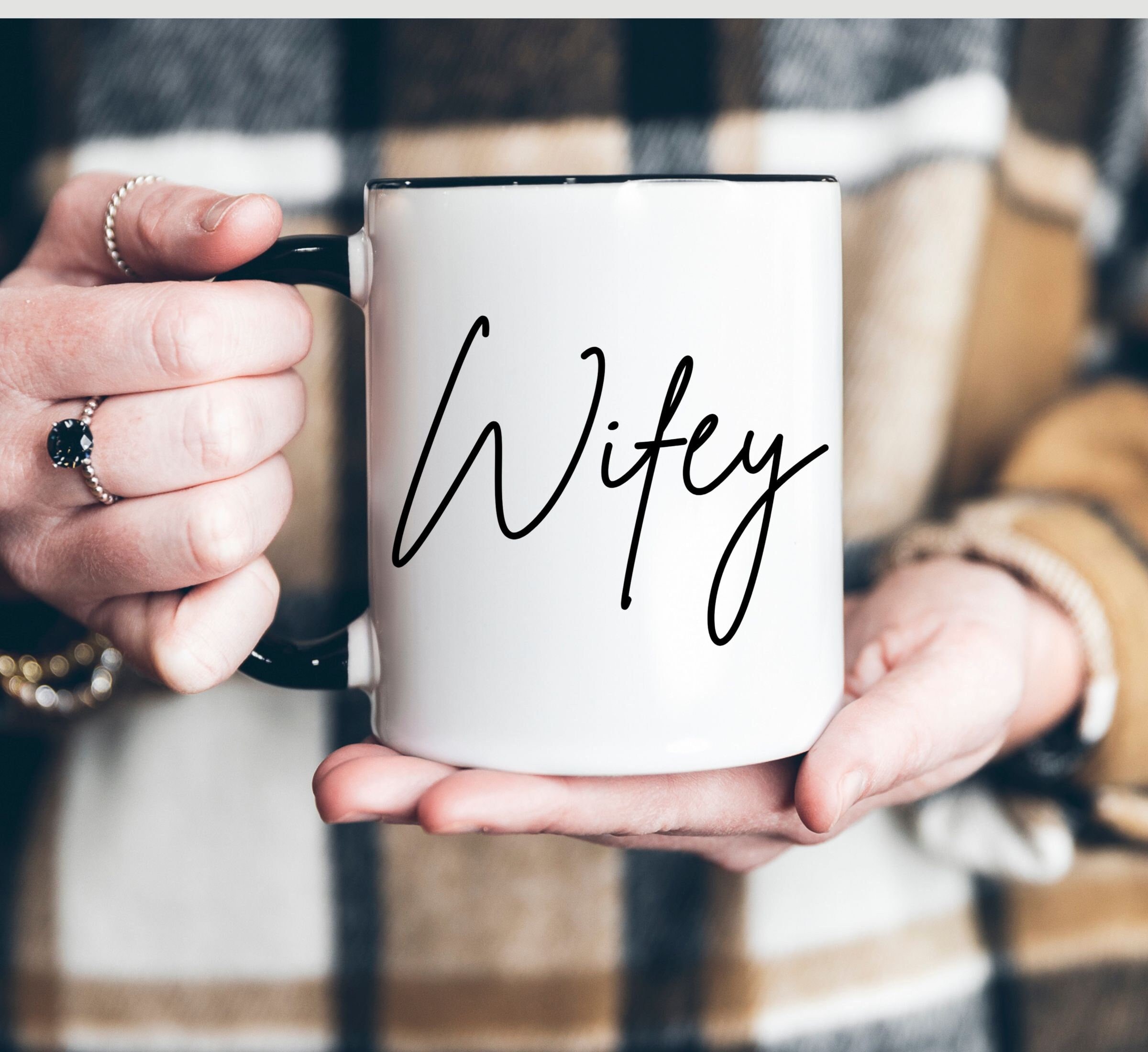 Fiancé to Wifey & Fiancé to Hubby Funny Coffee Mug Gift Set