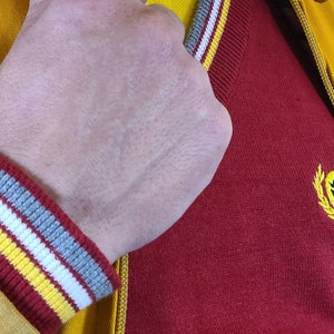 Classic Sweater with Contrast Trim. USA Made V-neck Jumper Cotton Knit Pullover. Mod Ska Cardigan Knitwear Suedehead Oxblood Sweatshirt Skin