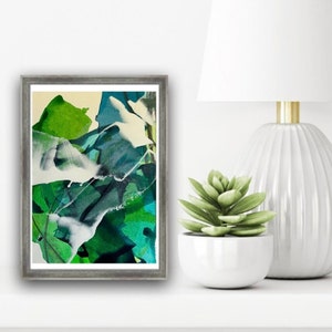 ORIGINAL ABSTRACT small acrylic painting from series RENASCENT *8 x 10 mat-vibrant color layers-expressive markmaking-bold composition