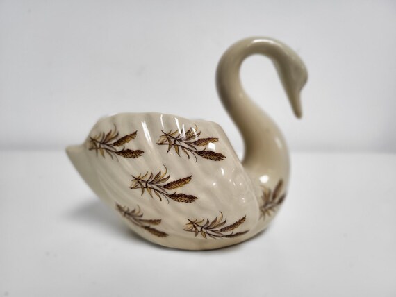 ヴィンテージ KPM 磁器の白鳥の置物: バイエルン装飾 - Etsy 日本