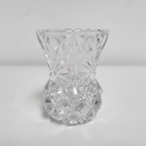 Tiny Crystal Vase. Small Crystal Flower Vase.